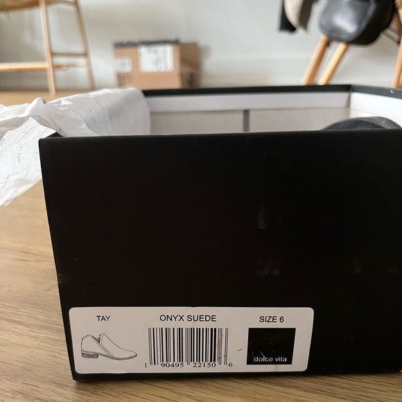 Dolce Vita Ankle Boots Size 6 in Onyx Suede (Black) - Picture 4 of 7